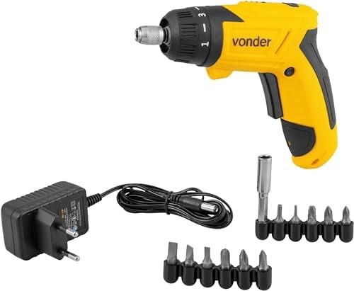 Parafusadeira Vonder PBV 120 3,6V com Carregador Bivolt e 12 Acessórios - Vonder - Foto Principal